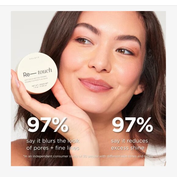 HALEYS Re-touch Setting Powder VEGAN + CRUELTY-FREE, Ultra-Blurring, Lightweight - Picture 6 of 17